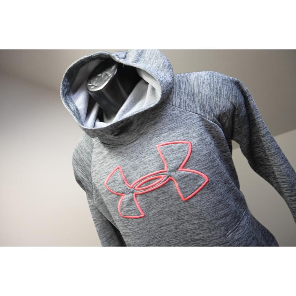 Under‎ Armour Hoodie Fleece ColdGear Loose Pull Over Sweater Womens Sz Medium